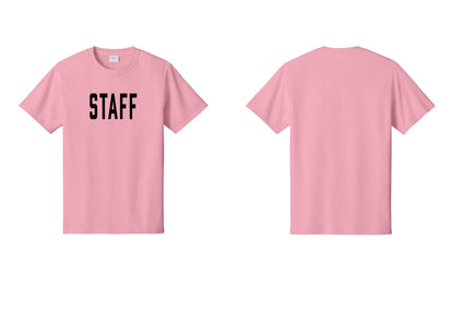 NYC Factory Staff T-Shirt, Condensed Lettering - Front Only - Candy Pink