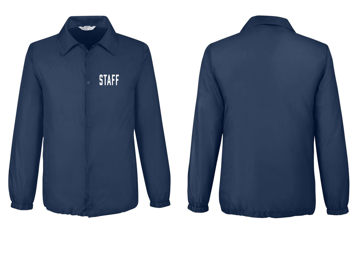 NYC Factory Staff Snap-Front Coaches Jacket (Classic) - Chest Only - Sport Dark Navy
