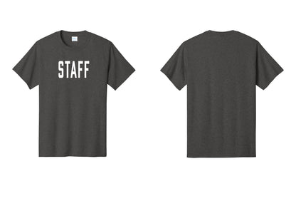 NYC Factory Staff T-Shirt, Condensed Lettering - Front Only - Dark Heather Grey