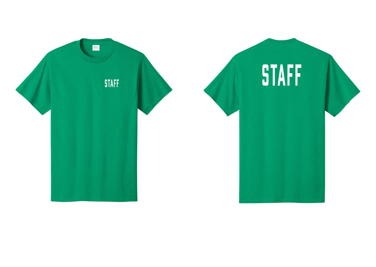 NYC Factory Staff T-Shirt, Condensed Lettering - Chest + Back - Kelly