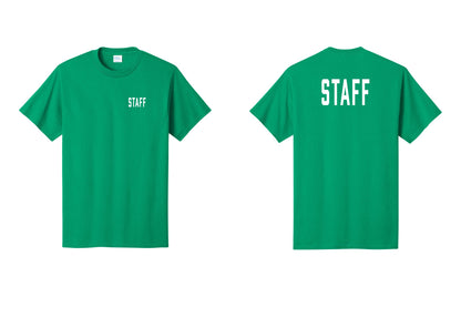 NYC Factory Staff T-Shirt, Condensed Lettering - Chest + Back - Kelly