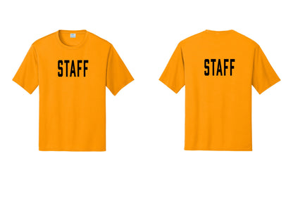 NYC Factory Staff Performance T-Shirt (Classic) - Front + Back - Gold