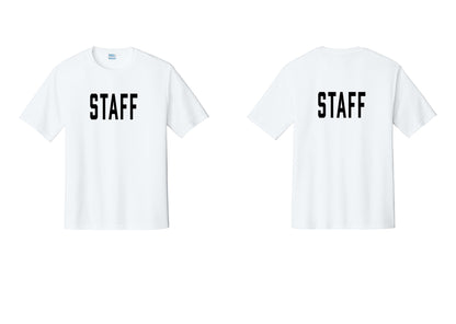 NYC Factory Staff Performance T-Shirt (Classic) - Front + Back - White