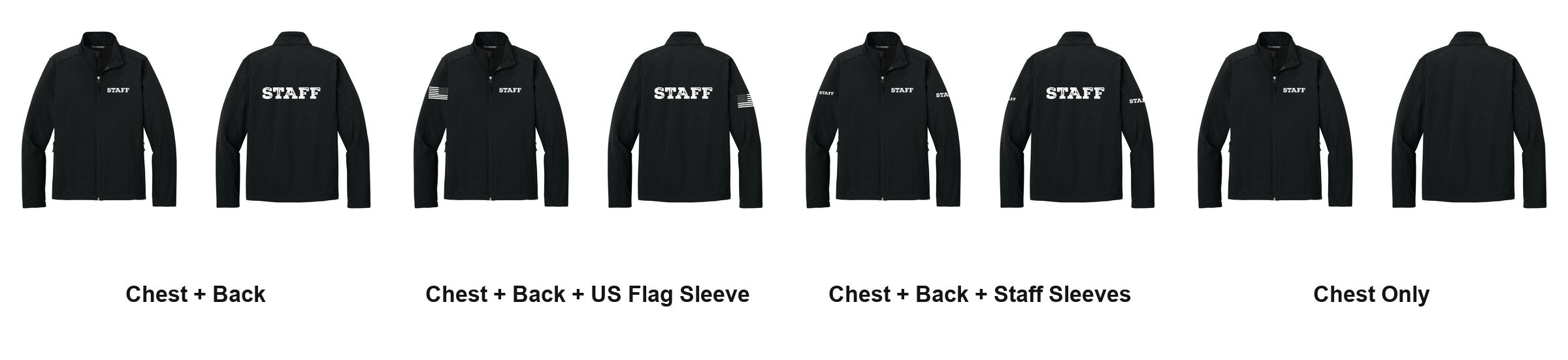 STAFF t-shirt print layouts