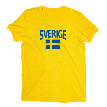 Sweden World Cup Plain Tee Unisex T-Shirt -- NYC Factory - Yellow