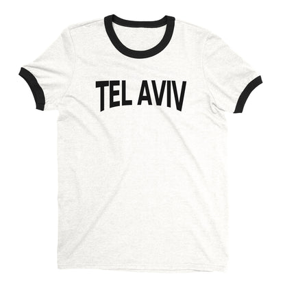Tel Aviv Ringer Tee — White