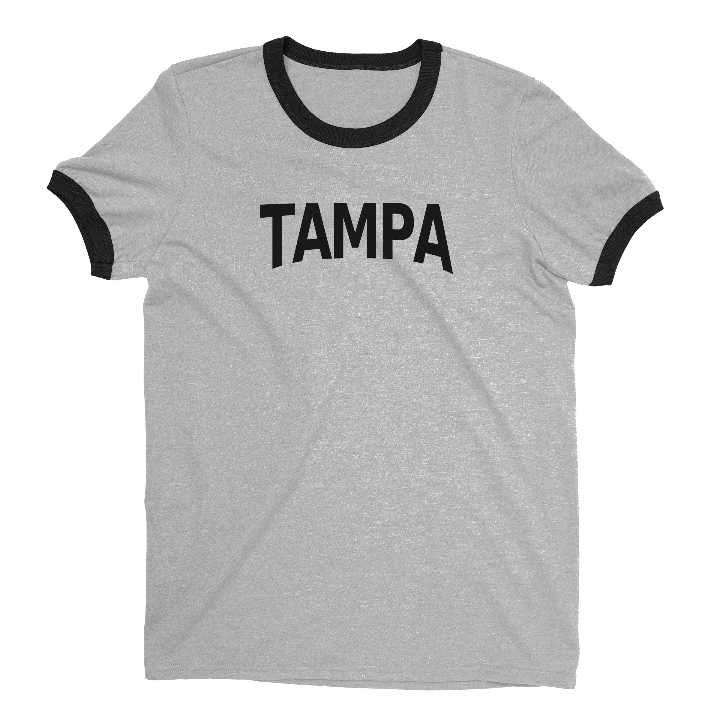 Tampa Ringer Tee — Heather Gray