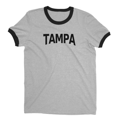 Tampa Ringer Tee — Heather Gray