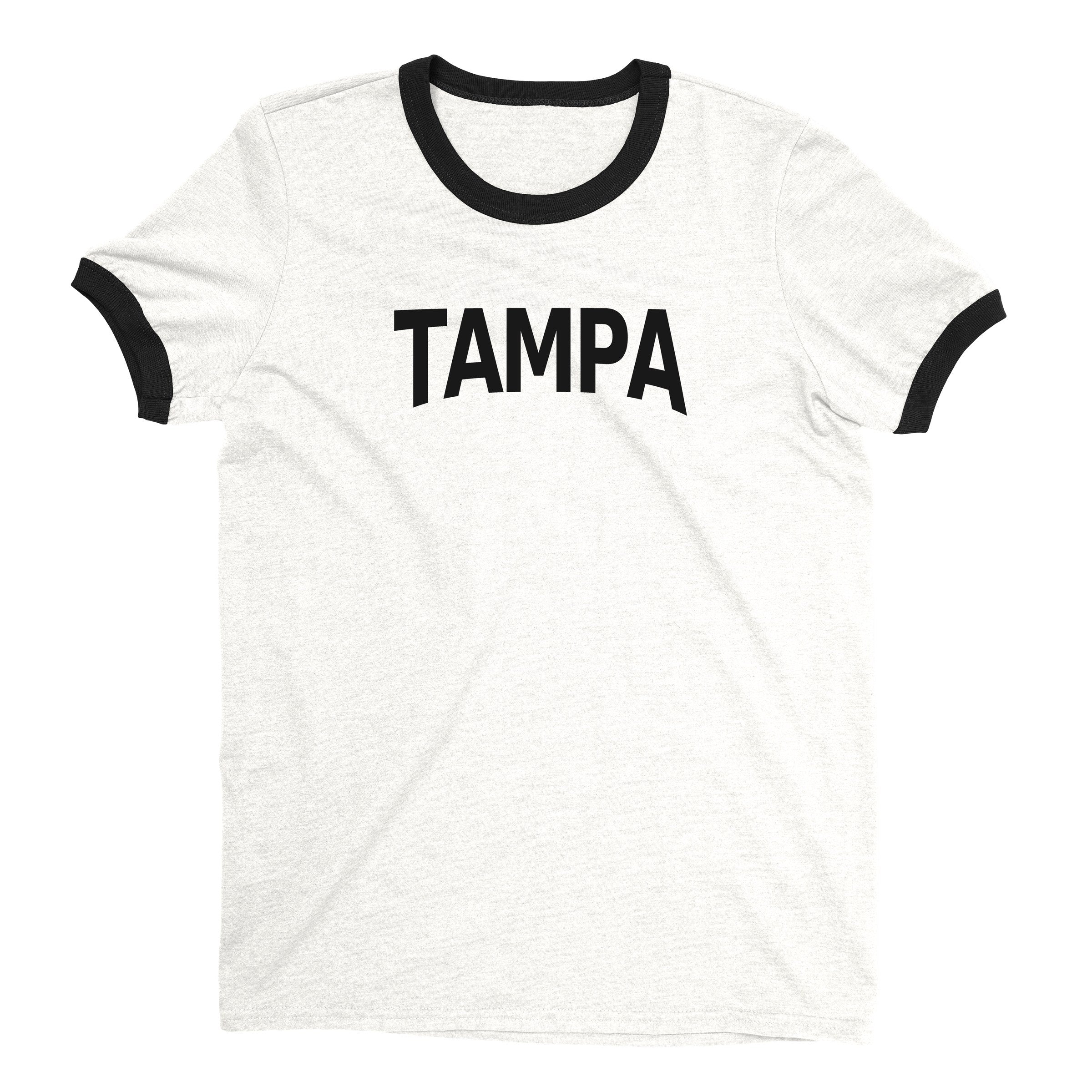 Tampa Ringer Tee — White