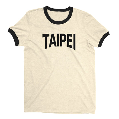 Taipei Ringer Tee — Natural