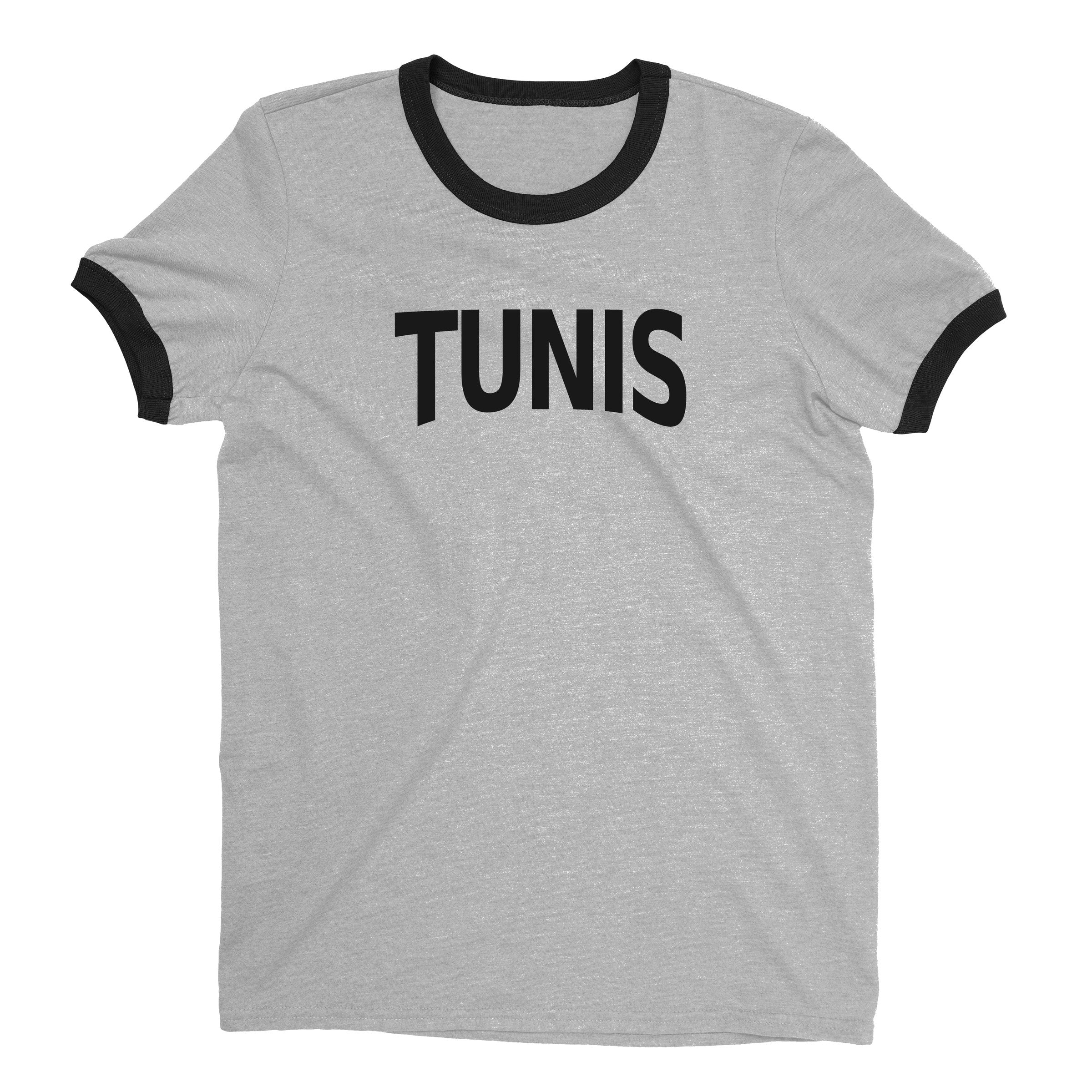 Tunis Ringer Tee — Heather Gray
