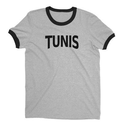 Tunis Ringer Tee — Heather Gray
