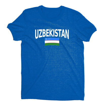 Uzbekistan World Cup Plain Tee Unisex T-Shirt -- NYC Factory - Royal Blue