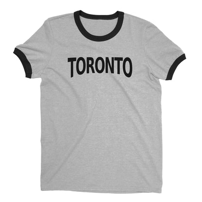 Toronto Ringer Tee — Heather Gray