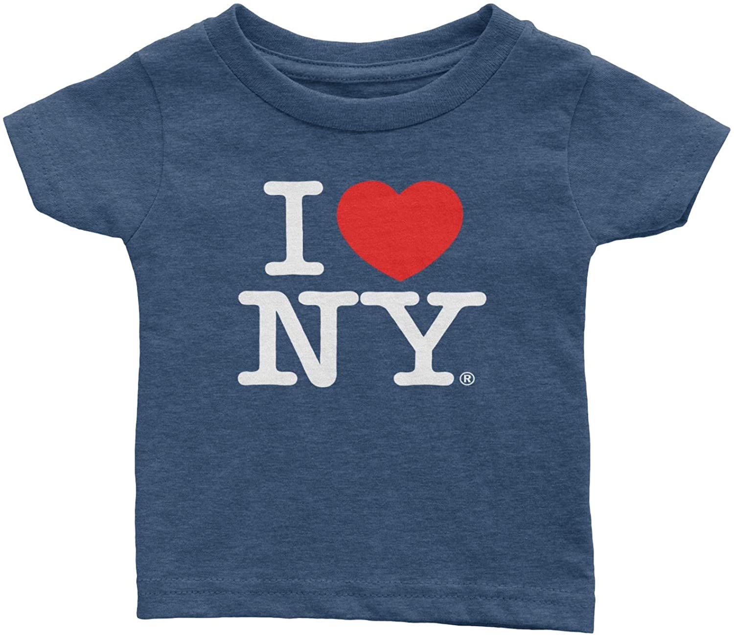 Ich liebe NY Baby T-Shirt Heather Denim
