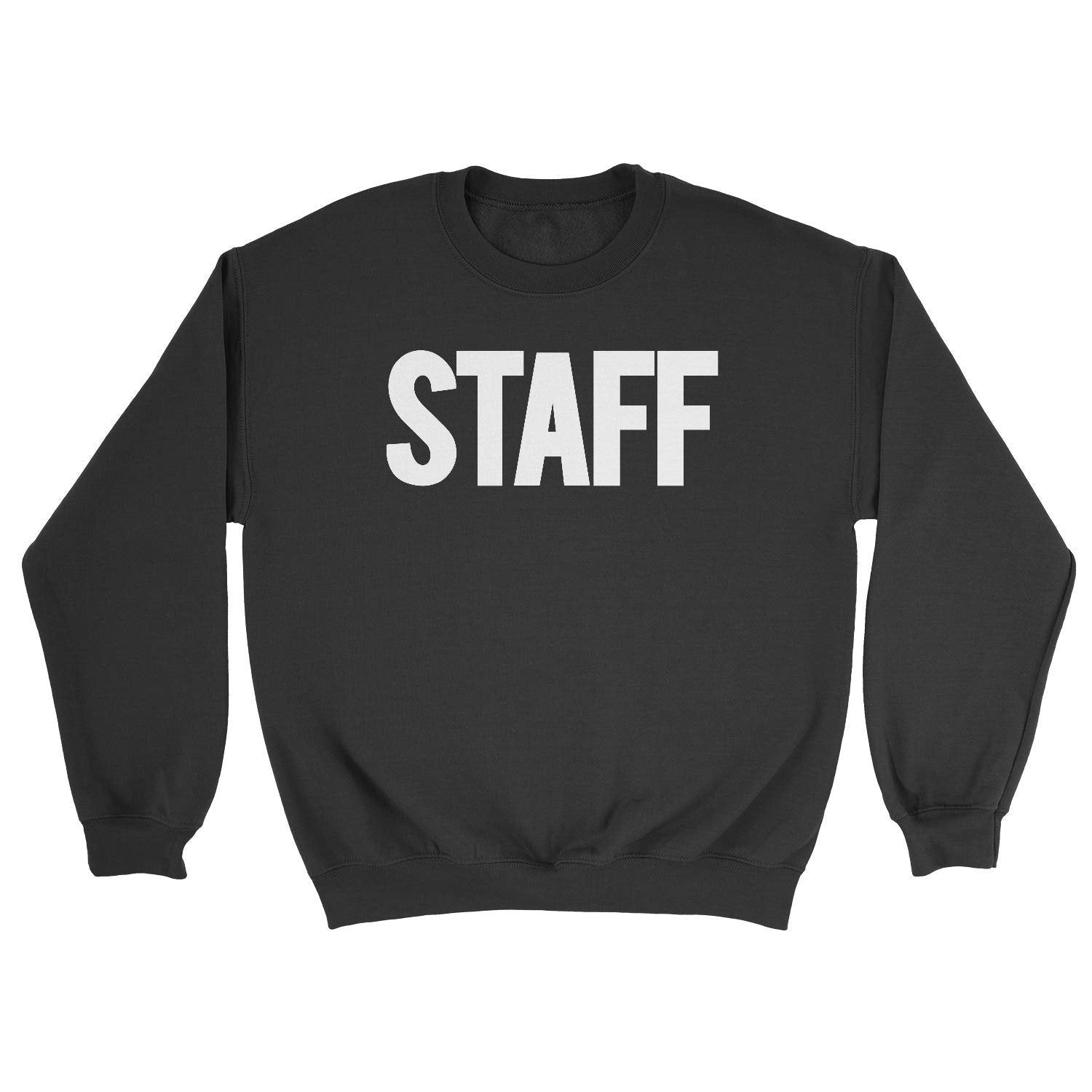 Staff Men's Sweatshirt Screen Printed USA Black & White Soft Shirt