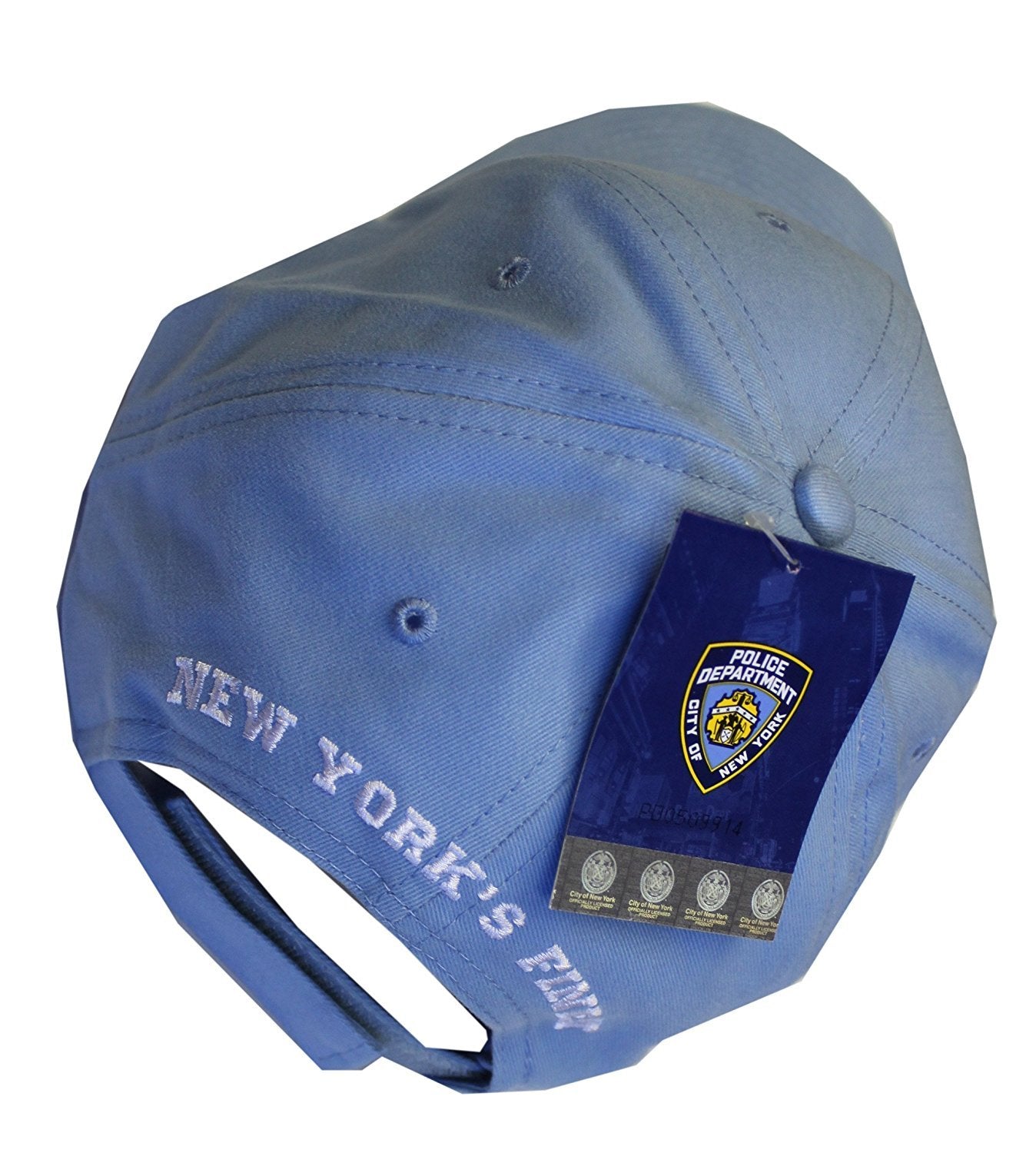 NYPD Baseball Hat New York Police Department Light Blue & White One Size