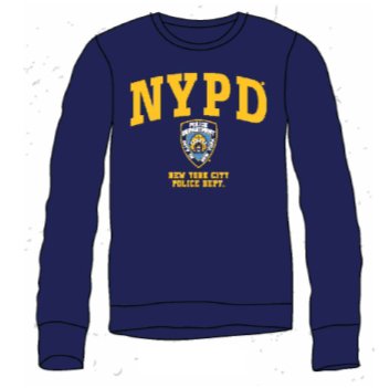 Men's NYPD Crewneck Sweatshirt (Navy Blue/Yellow)