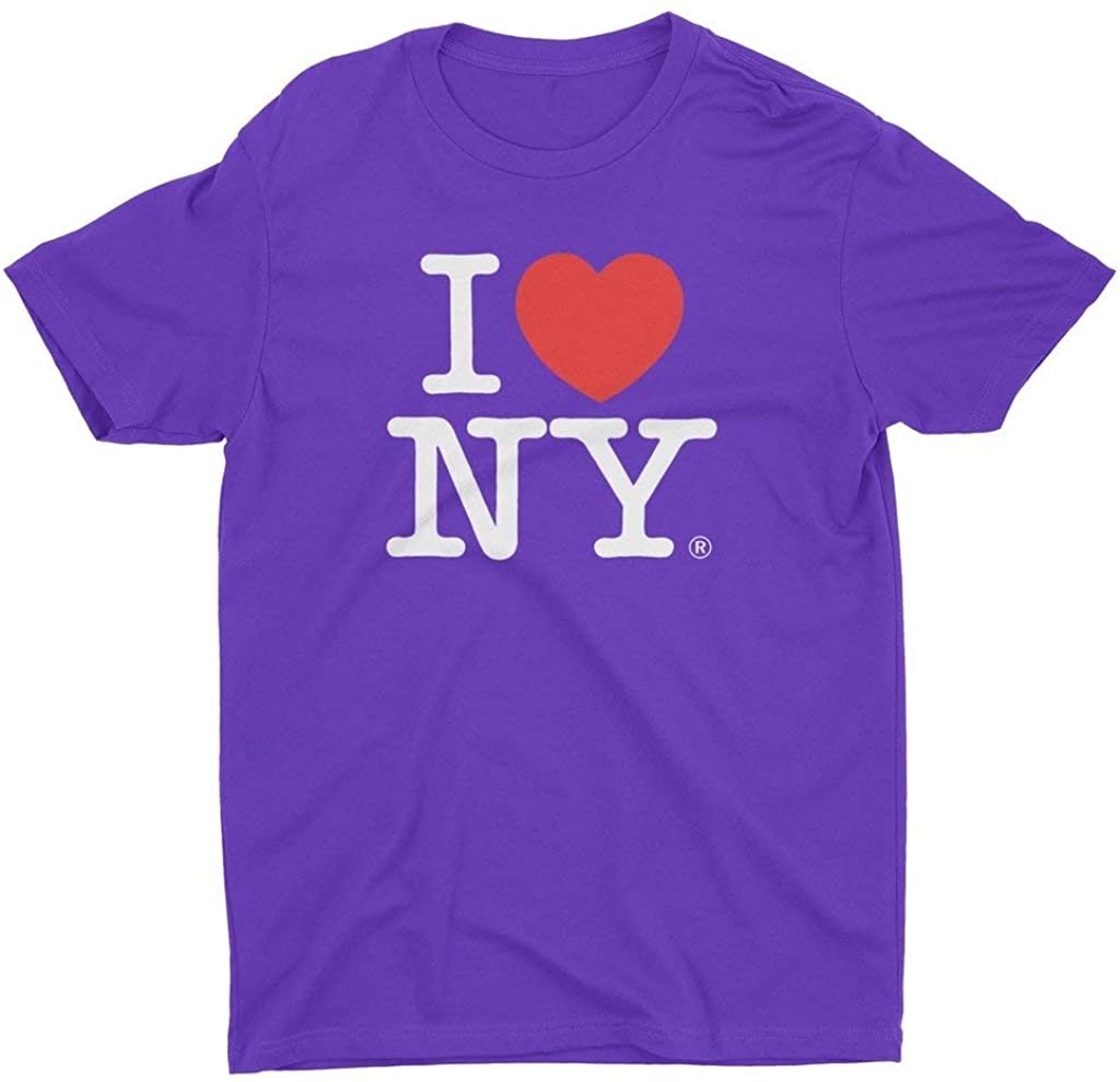 I Love NY Men's Unisex Tee Purple