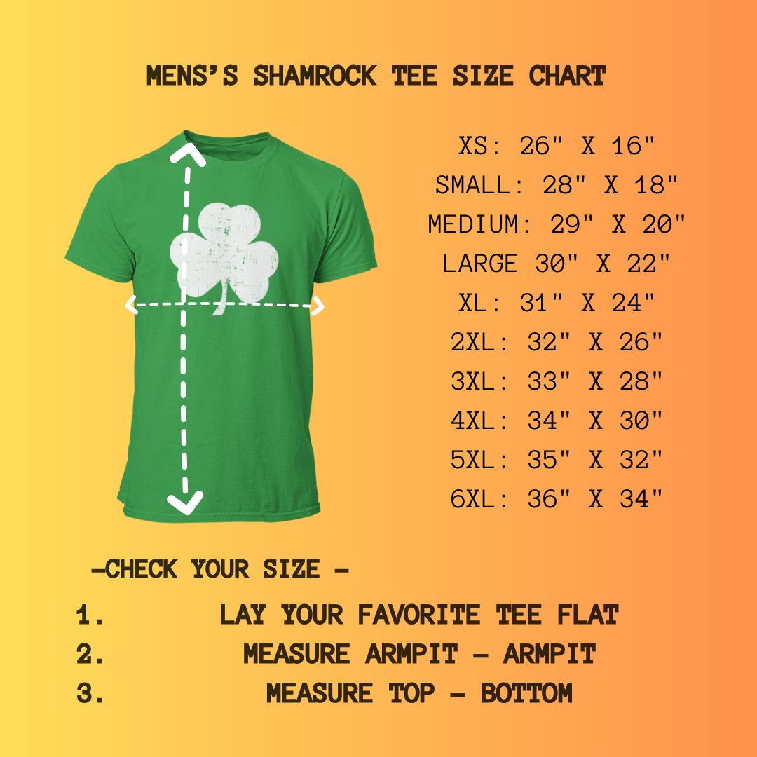 Shamrock Herren-T-Shirt (großes solides Design, weiß und grün)