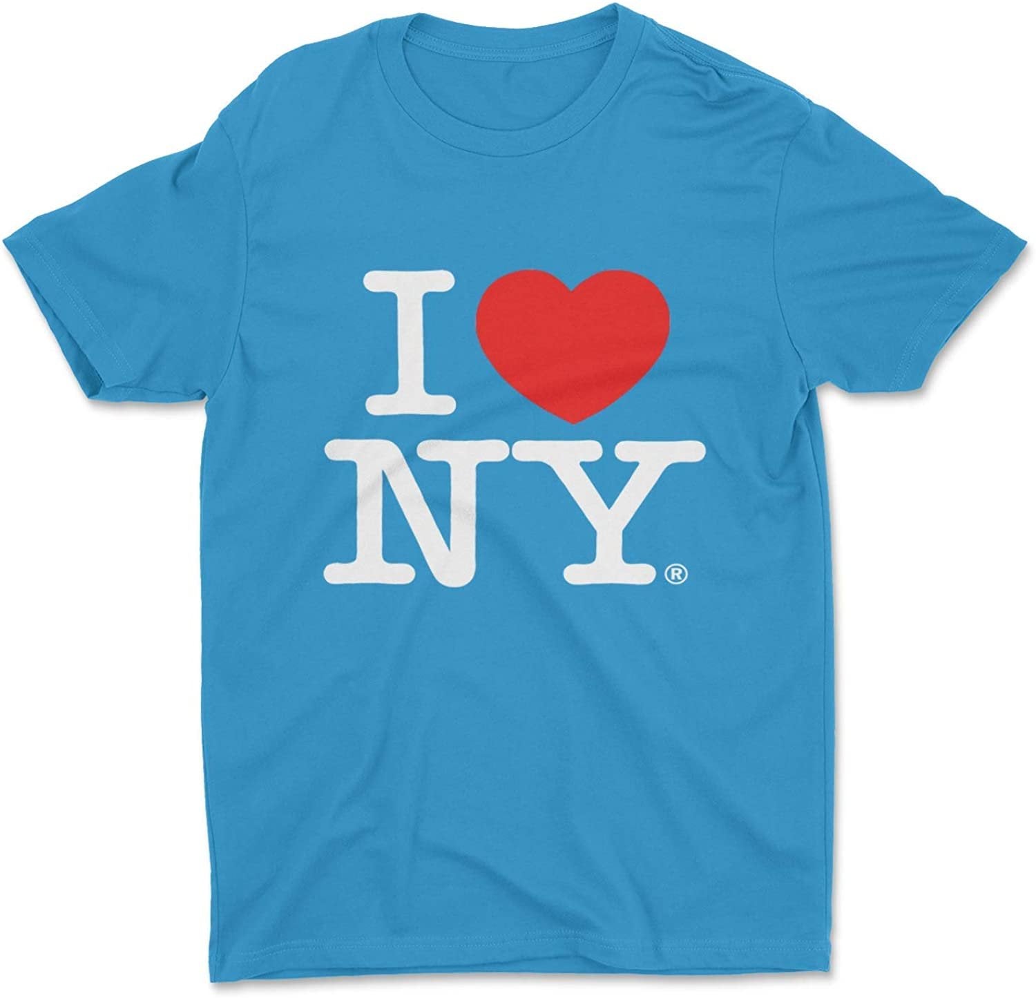 I Love NY Kids T-Shirt Officially Licensed Unisex Tees (Youth, Turquoise)