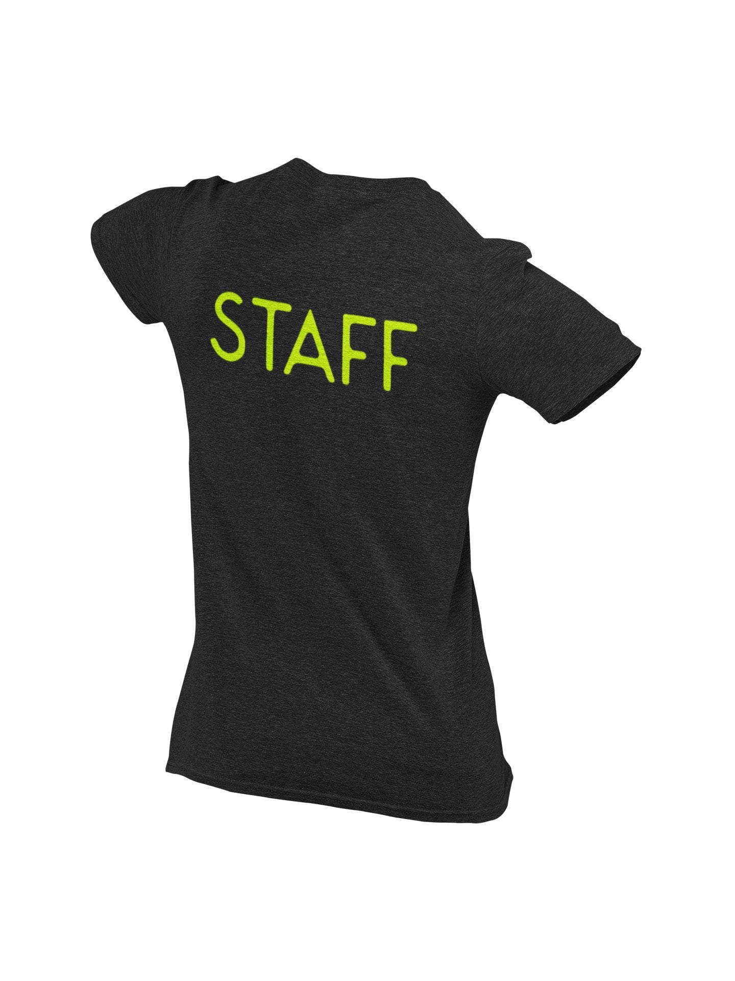 T-shirt du personnel T-shirt sérigraphié Chemise d'événement du personnel imprimée à l'avant et à l'arrière
