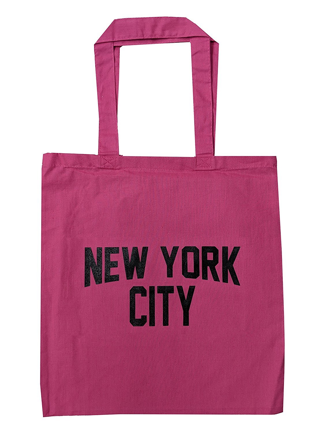 NYC Tote Bag New York City 100% Cotton Canvas Screenprinted (Hot Pink)