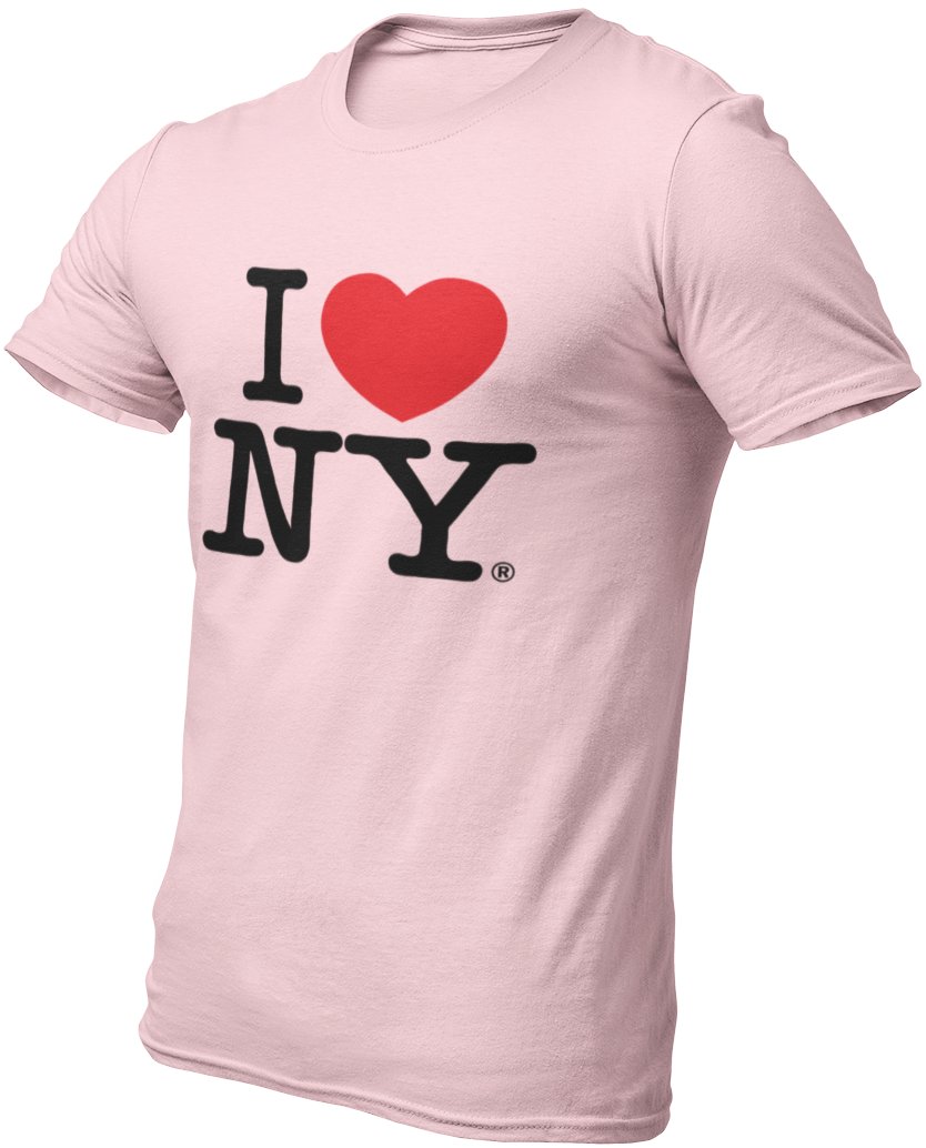 Ich liebe das Unisex-T-Shirt für NY-Männer in Hellrosa