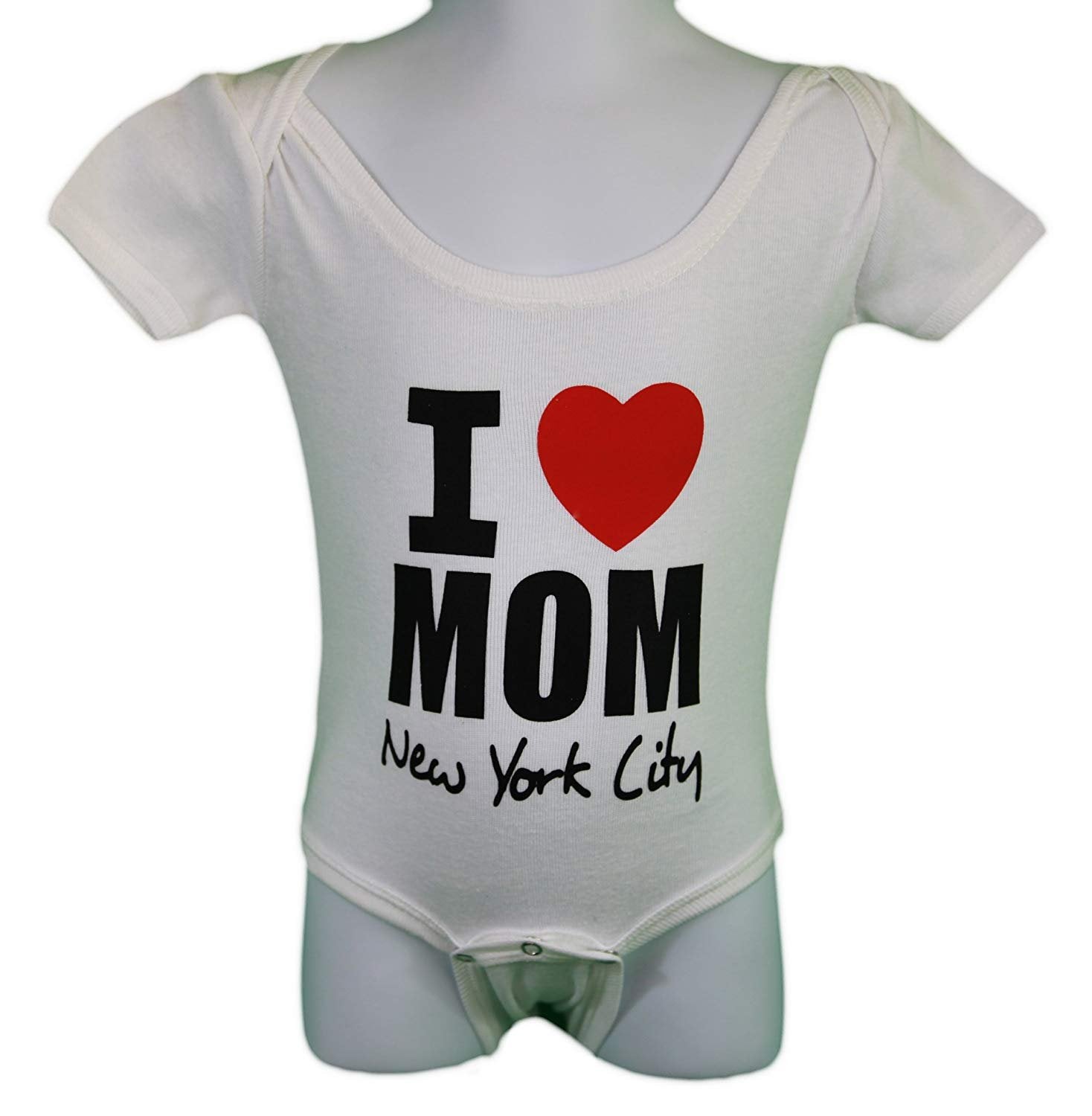 I Heart Mom Baby Bodysuit Love New York City White Mothers Day Gift Shirt