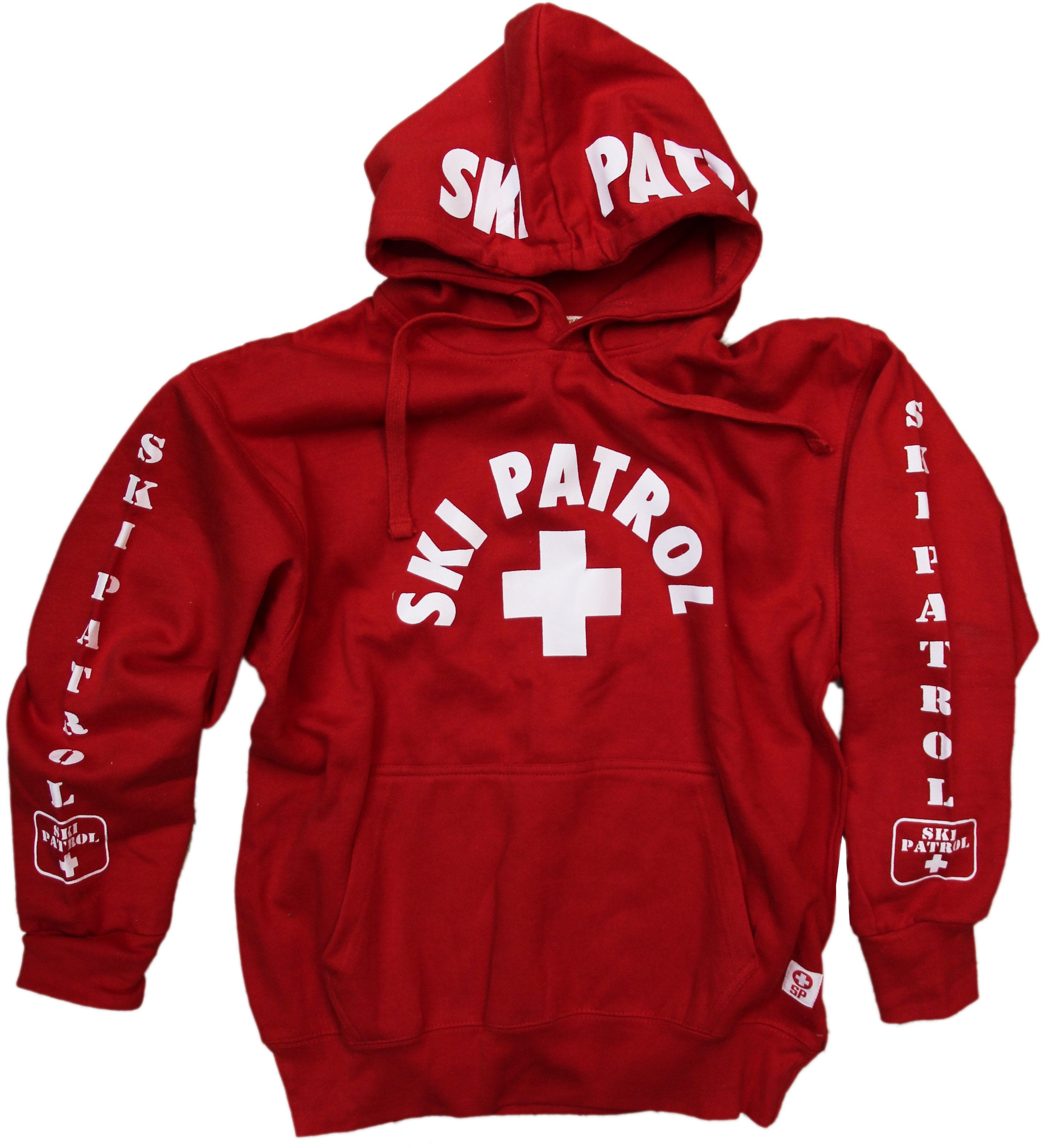 SKI PATROL Sweatshirt Red Hoodie Guard Patrol Shirt Gift Red White Skiing Coat
