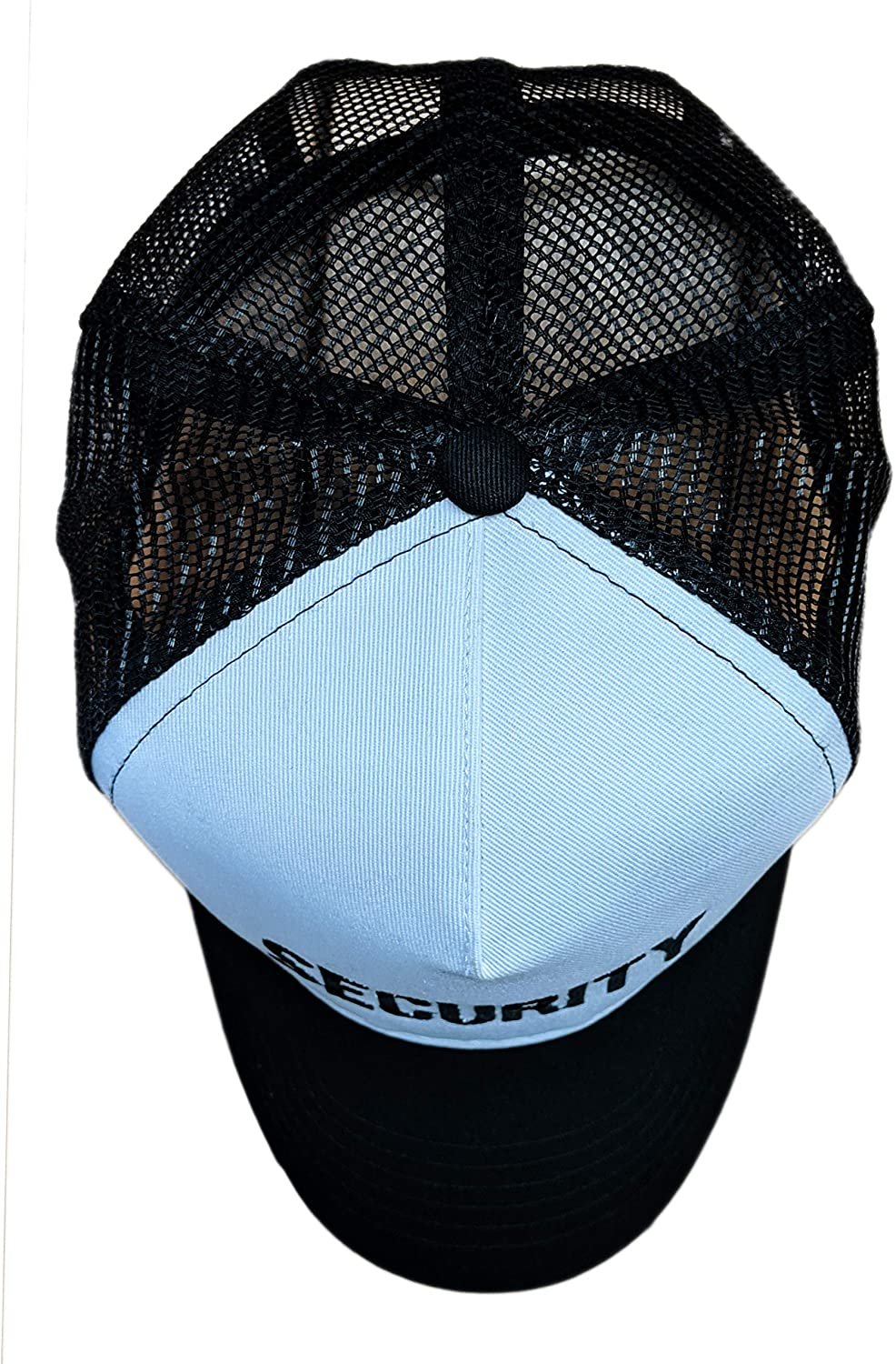 Security Baseball Trucker Hat  (Black/White/Black)