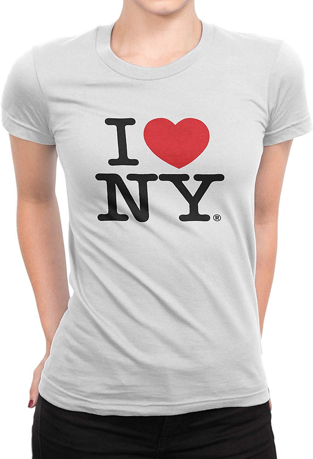 I Love NY T-Shirt Femme Tee Blanc
