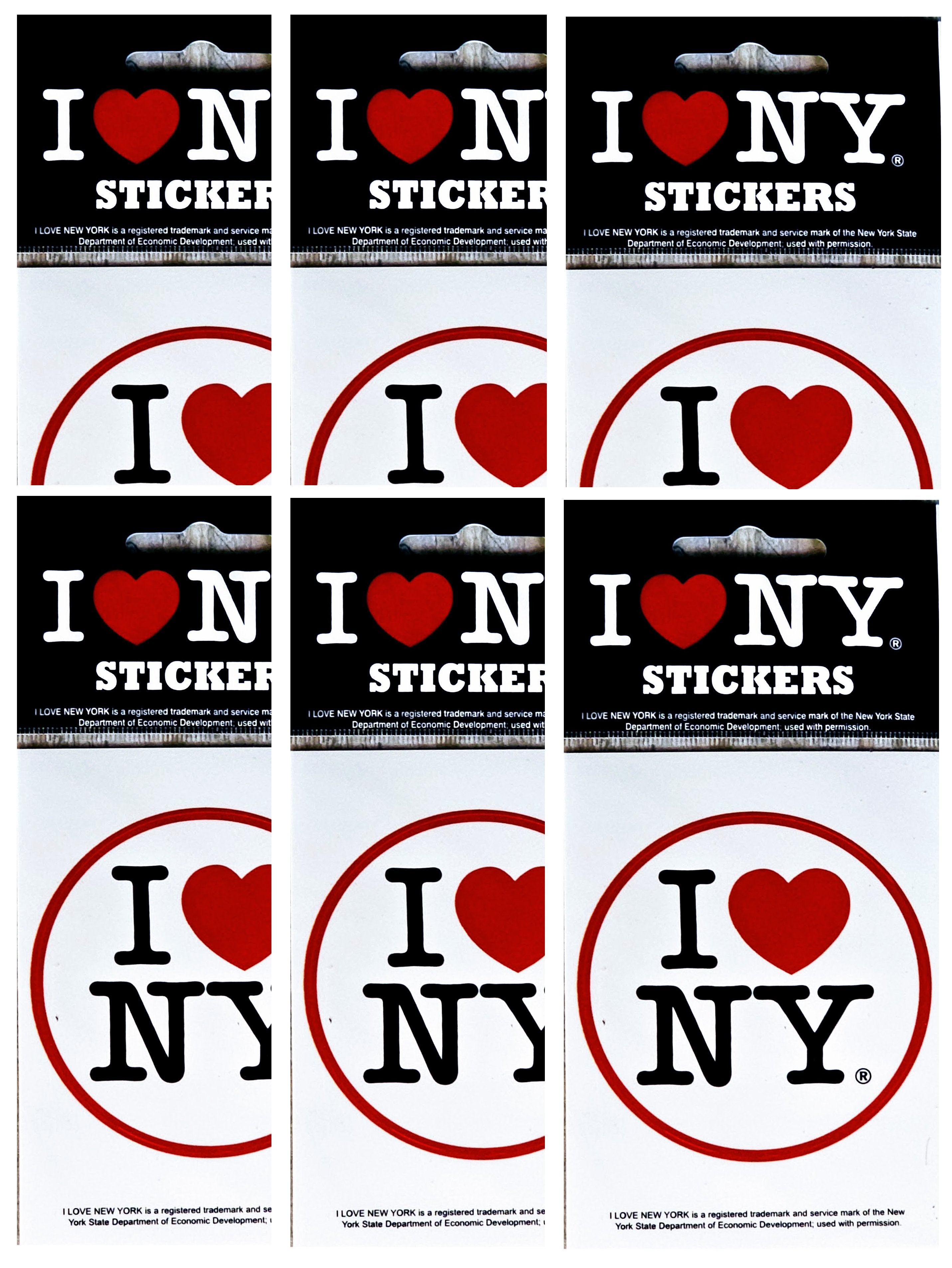 I Love NY Sticker Auto Windshield Bumper Decal