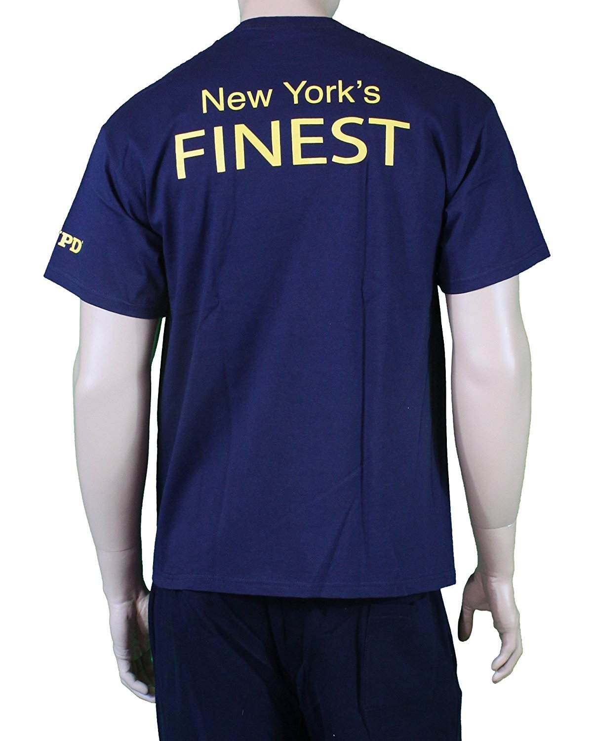 NYPD Short Sleeve New York Finest Back T-Shirt Navy