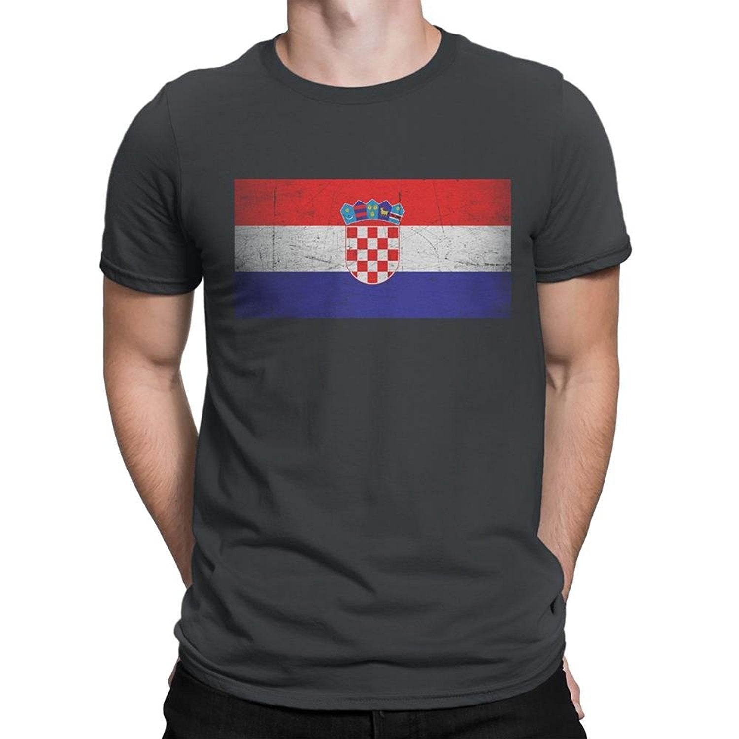 Croatia Flag Tee T-Shirt Unisex Mens Vintage Retro I Shirt