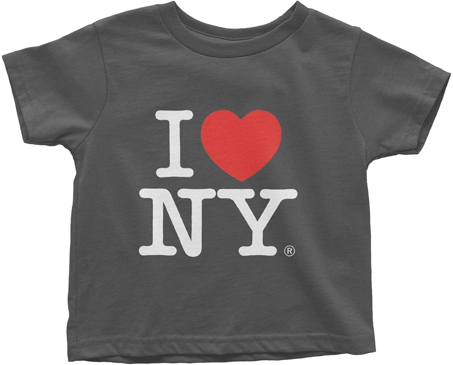 Ich liebe NY Baby T-Shirt Holzkohle