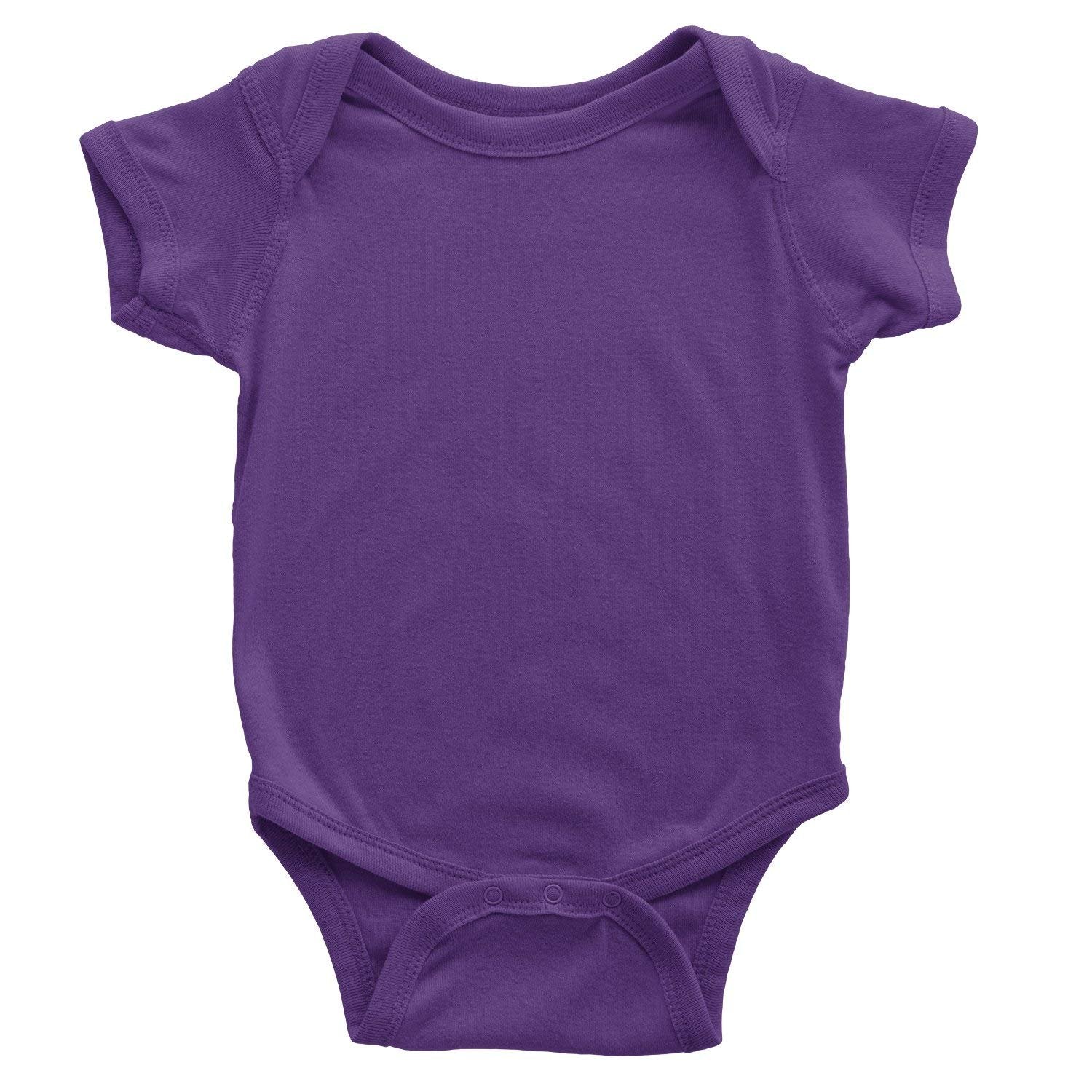 Tulo & Garn Plain Baby Bodysuit Soft 100% Cotton Snapsuit