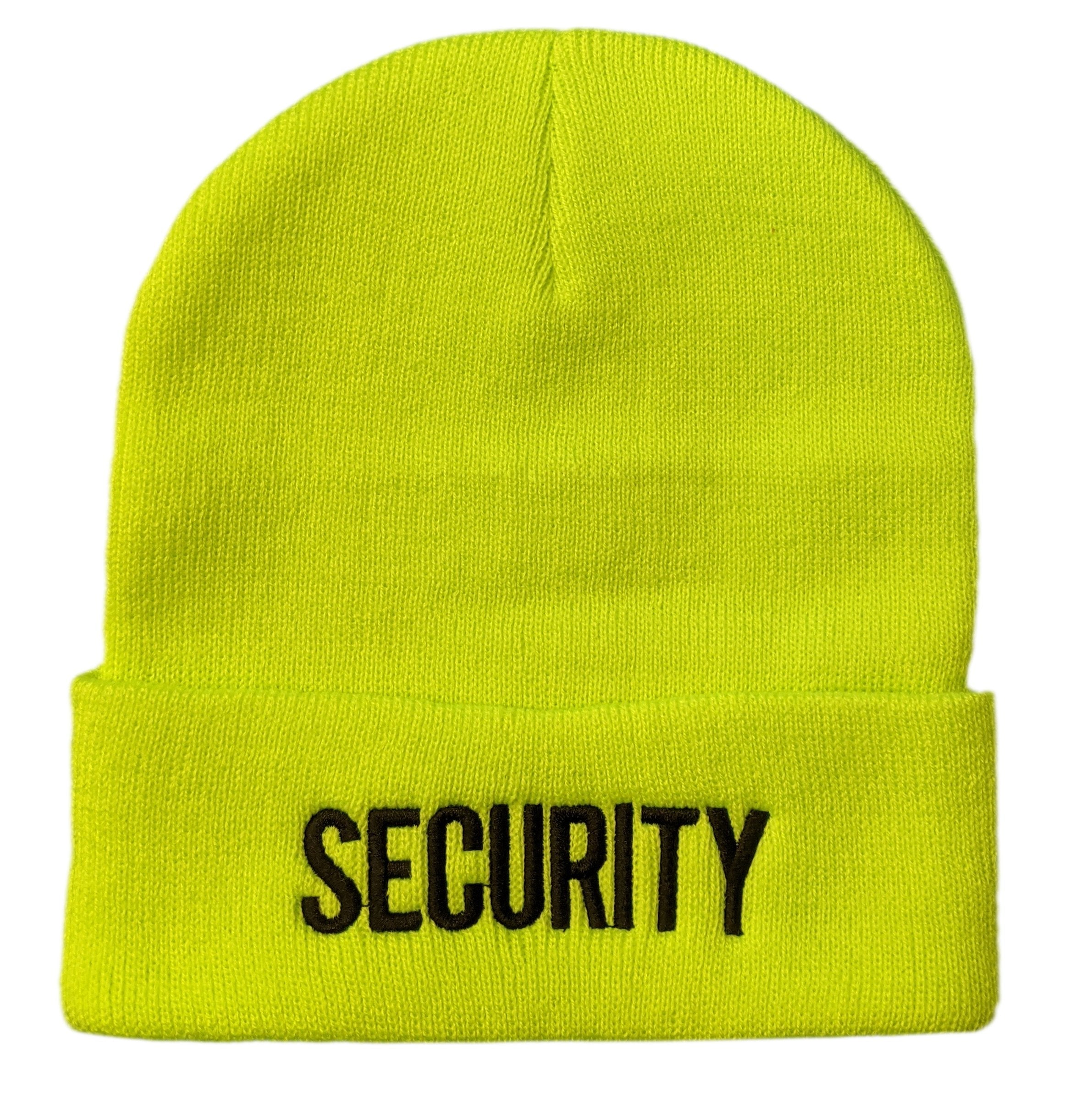 Men's Security Beanie (Safety Green)