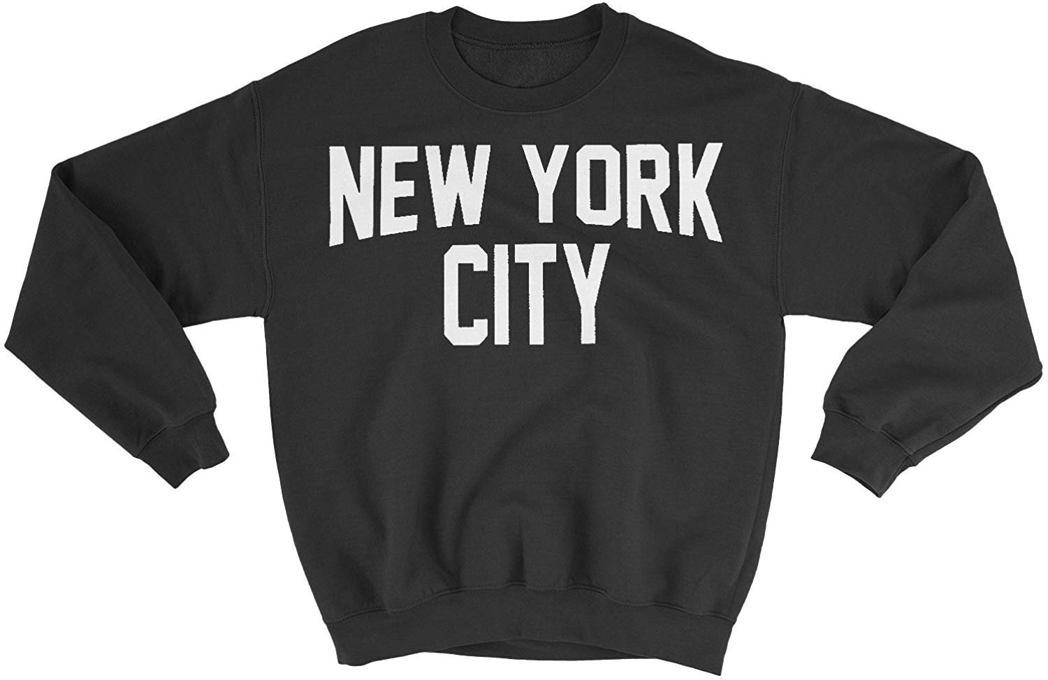 New York City Sweatshirt Screenprinted Black Adult NYC Lennon Shirt