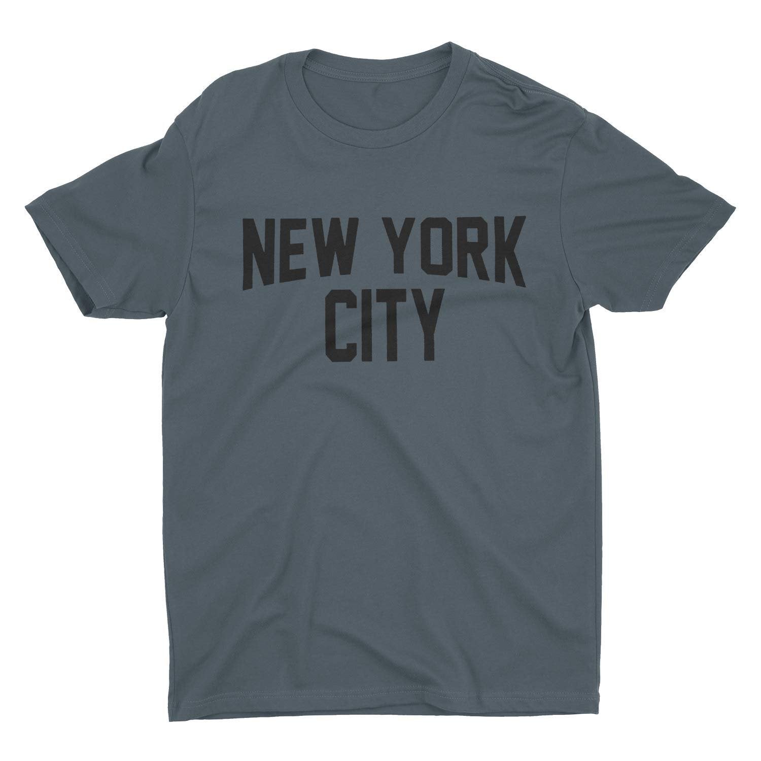 New York City Men's T-Shirt Screen Printed Charcoal Lennon Gray Tee