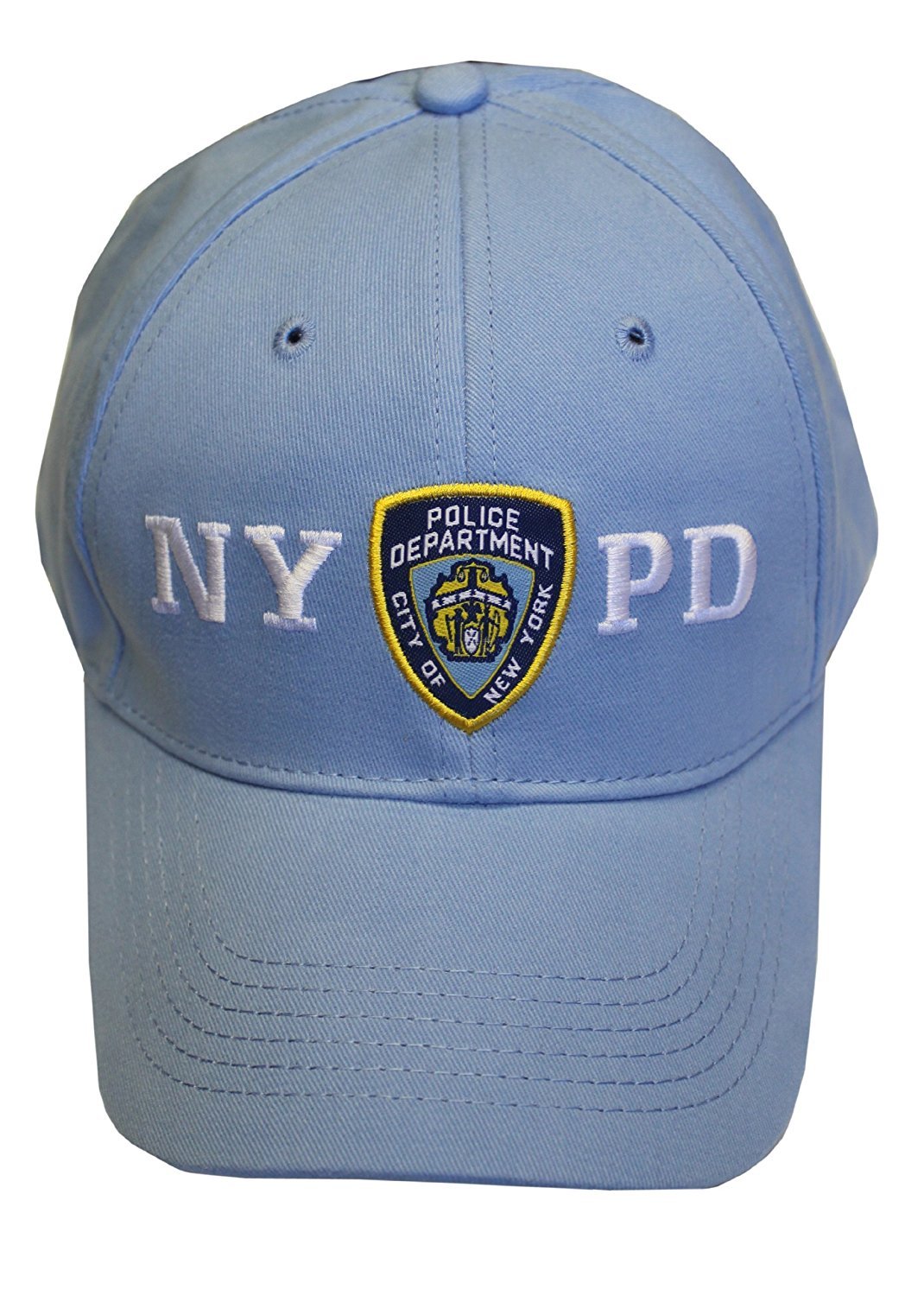 NYPD Baseball Hat New York Police Department Light Blue & White One Size