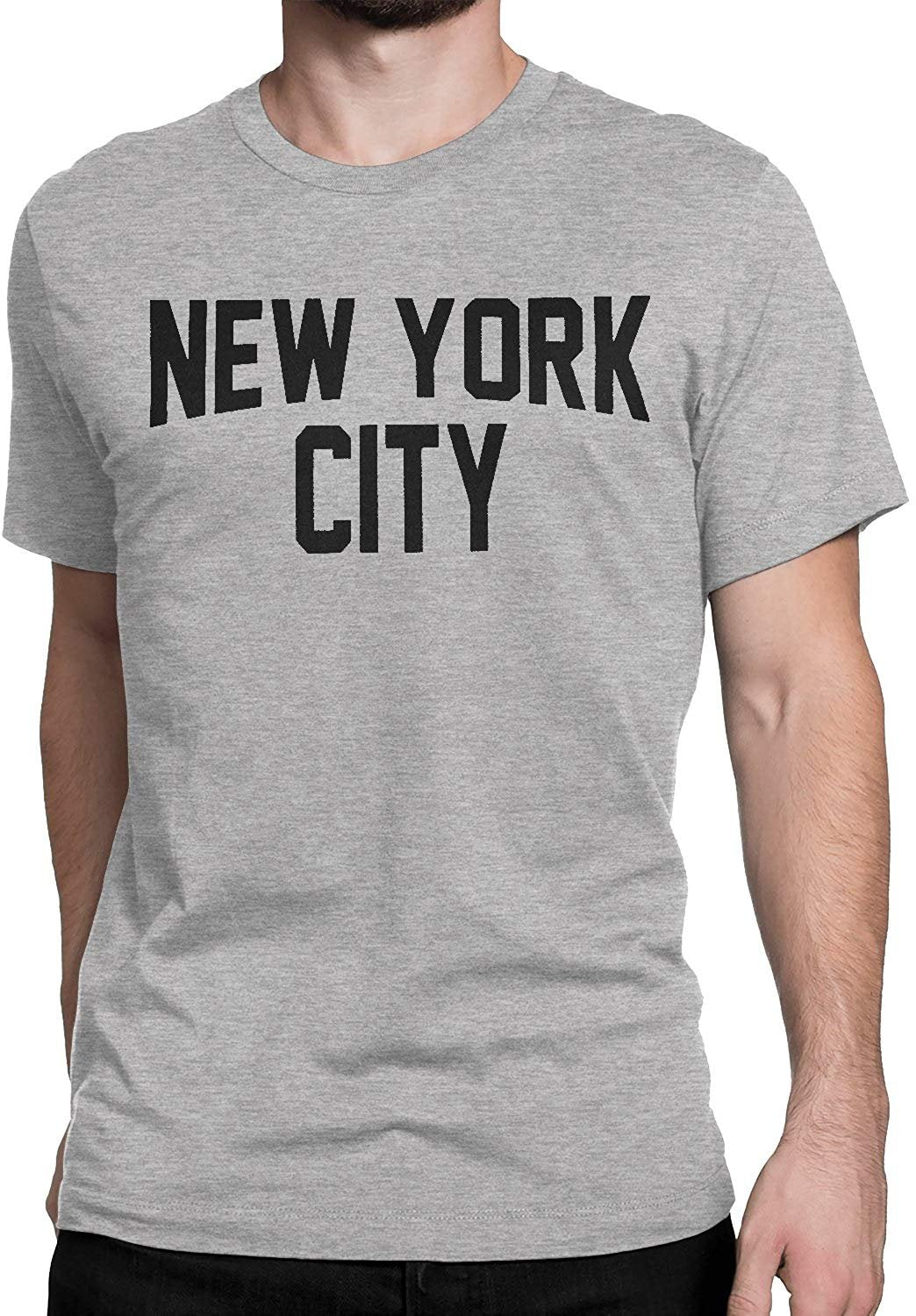 New York City Unisex T-Shirt Screenprinted Gray Lennon Tee