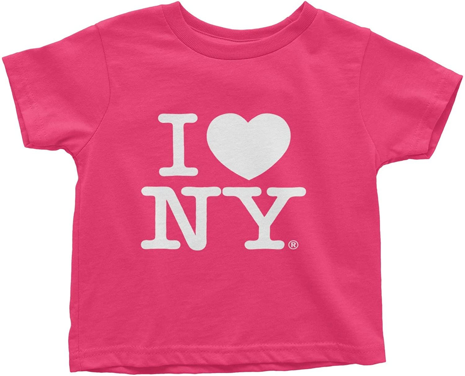 I Love NY Baby Tee Hot Pink