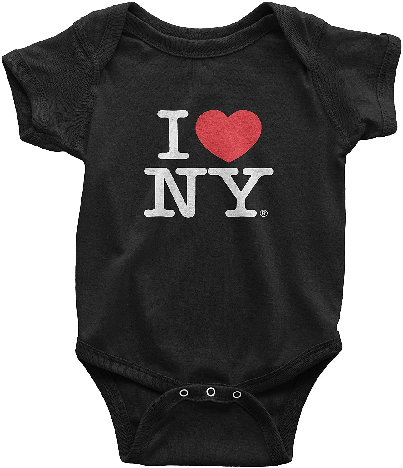 Ich liebe NY Baby Strampler schwarz