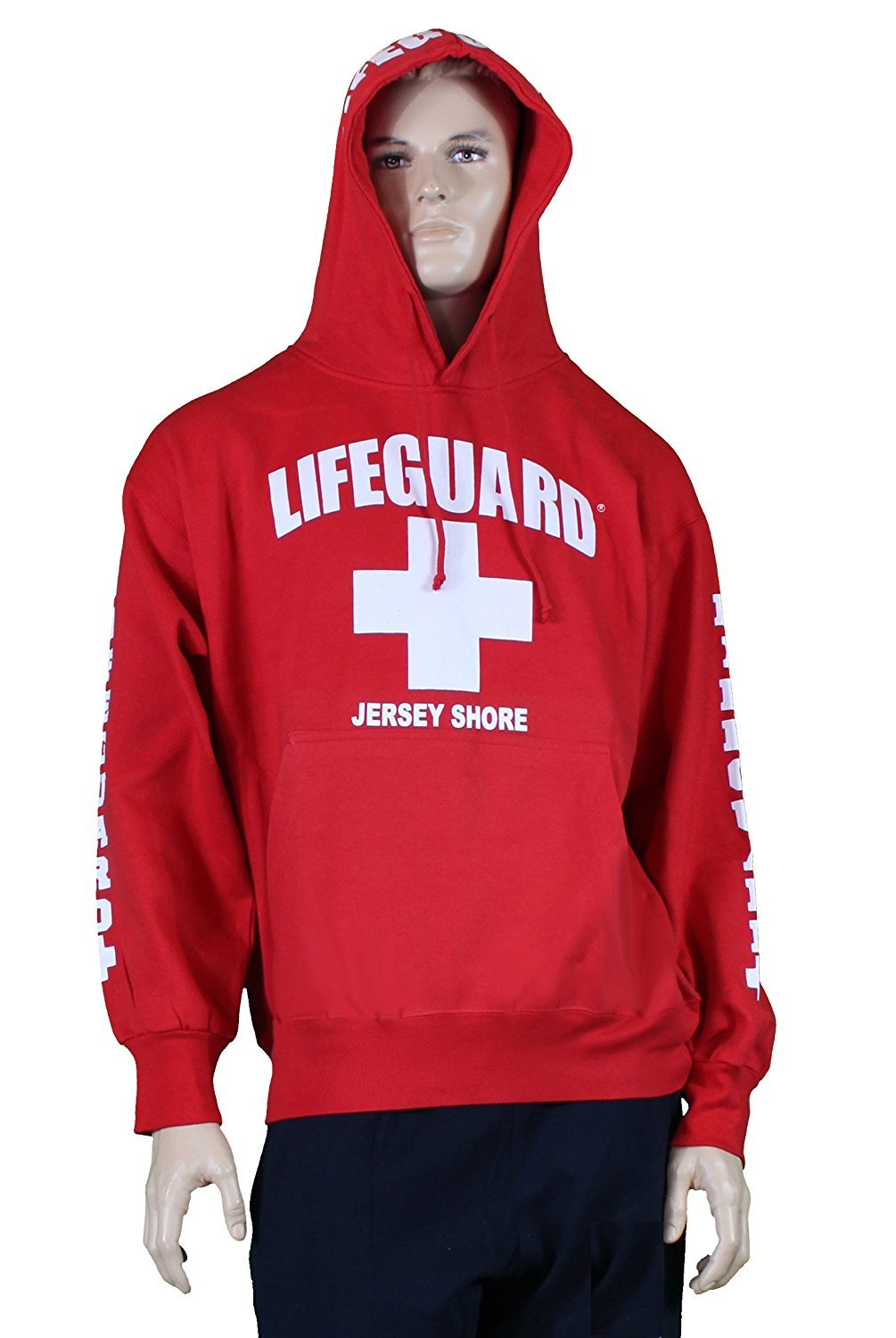 Lifeguard Jersey Shore NJ Life Guard Sweatshirt Red