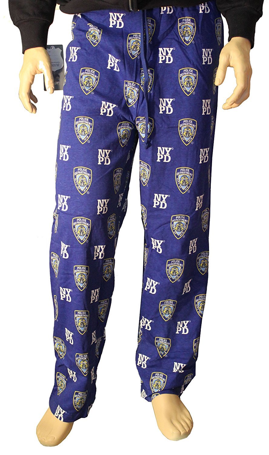 NYPD Lounge Pants Pajama Sleep Bottoms Blue
