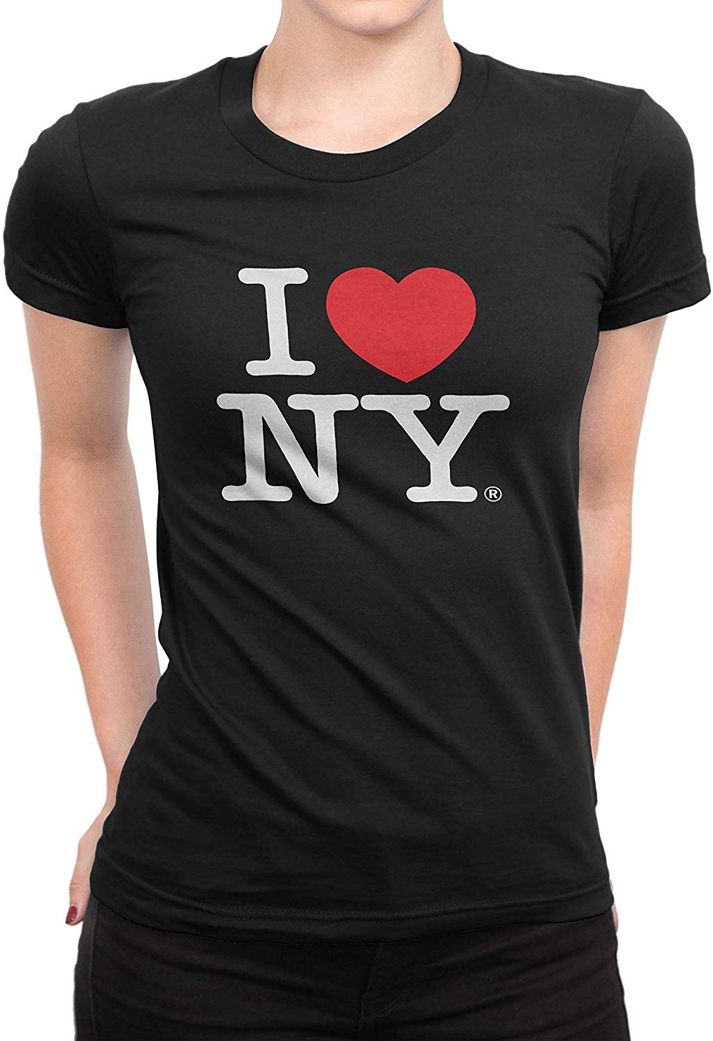Ich liebe NY Damen T-Shirt T-Shirt schwarz