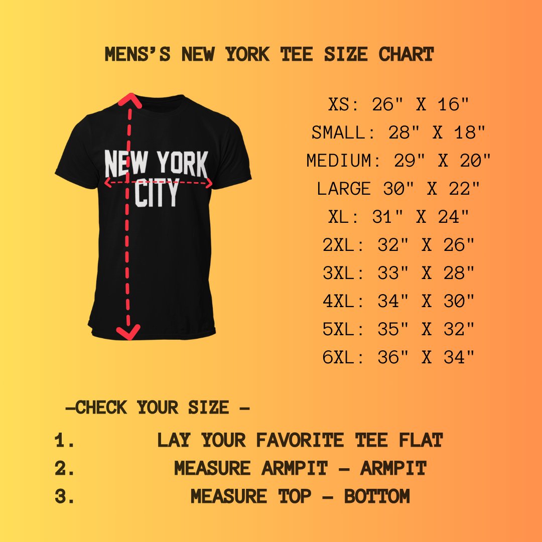 New York City Unisex T-Shirt Screen-Printed Black Cotton Tee
