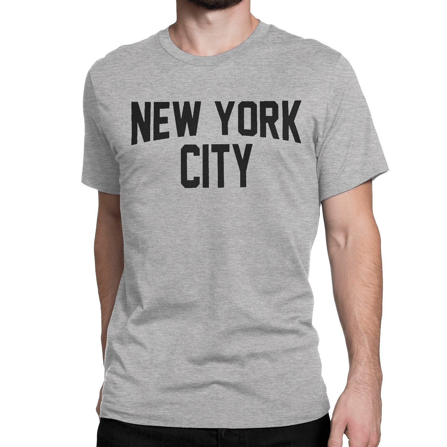 New York City Unisex T-Shirt Screenprinted Gray Lennon Tee