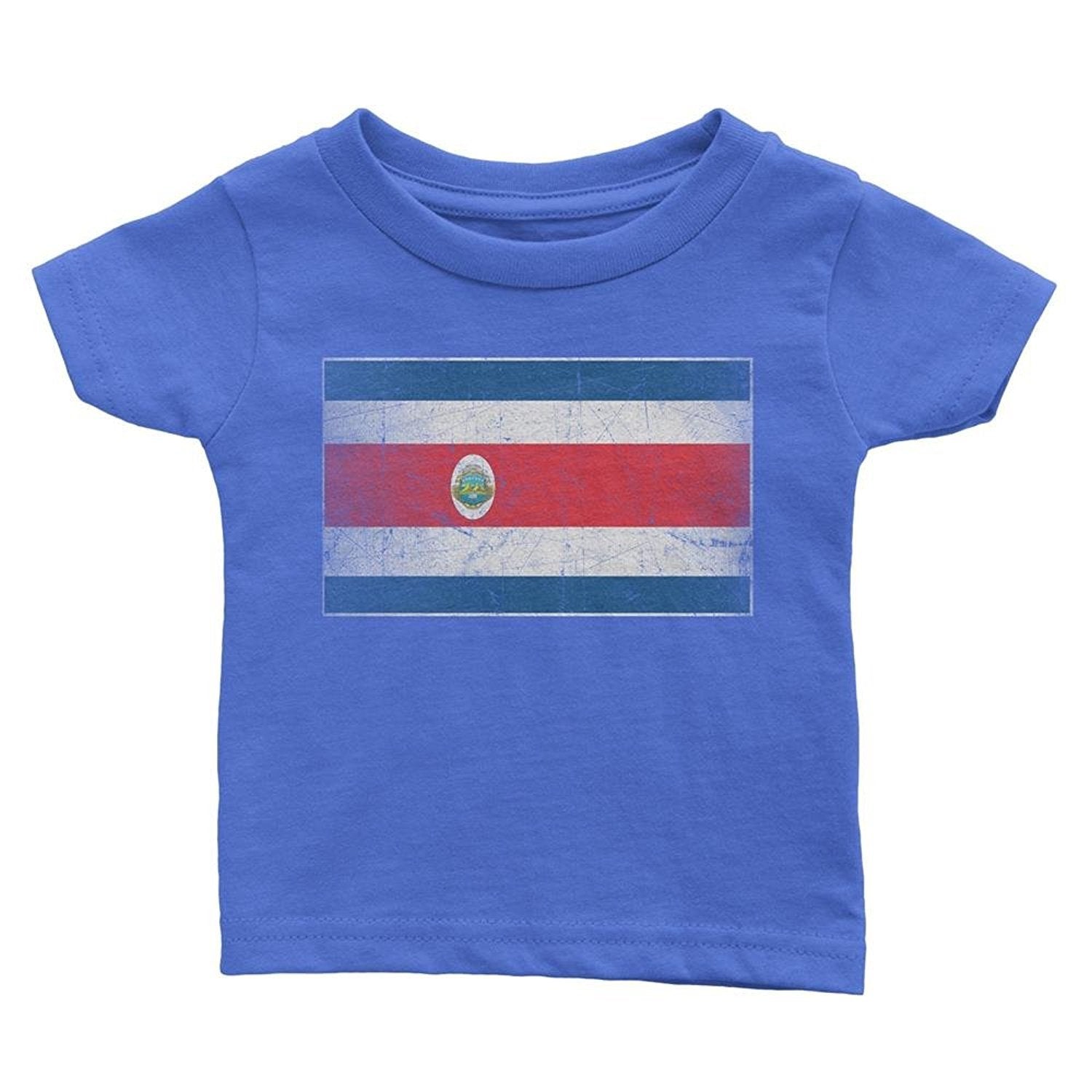 Costa Rica Flag Tee T-Shirt Unisex Toddler Vintage Retro I
